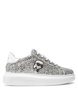 KARL LAGERFELD Sneakersy KL62573N Srebrny ze sklepu MODIVO w kategorii Buty sportowe damskie - zdjęcie 182711119