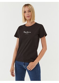 Pepe Jeans T-Shirt Wendys PL505710 Czarny Regular Fit ze sklepu MODIVO w kategorii Bluzki damskie - zdjęcie 182711138