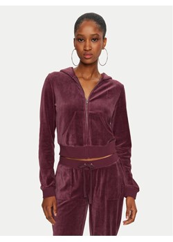 Juicy Couture Bluza Robyn JCSEBJ007 Bordowy Slim Fit ze sklepu MODIVO w kategorii Bluzy damskie - zdjęcie 182711148