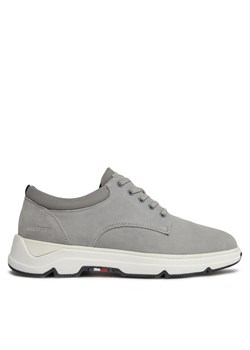 Tommy Hilfiger Sneakersy Casual Hilfiger Hybrid Suede FM0FM04996 Srebrny ze sklepu MODIVO w kategorii Buty sportowe męskie - zdjęcie 182711489
