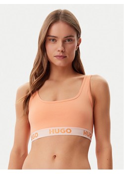 HUGO Biustonosz top Sporty Logo 50469631 Pomarańczowy ze sklepu MODIVO w kategorii Biustonosze - zdjęcie 182711756