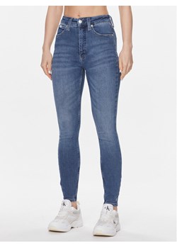 Calvin Klein Jeans Jeansy J20J222144 Niebieski Super Skinny Fit ze sklepu MODIVO w kategorii Jeansy damskie - zdjęcie 182711845