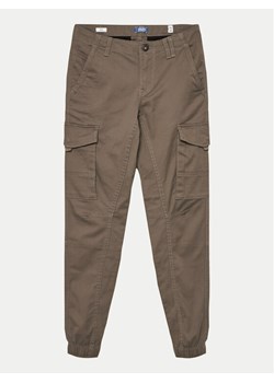 Jack&Jones Junior Spodnie materiałowe Paul 12151646 Szary Slim Fit ze sklepu MODIVO w kategorii Spodnie chłopięce - zdjęcie 182712097