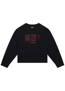 DKNY Bluza D35S94 S Czarny Regular Fit ze sklepu MODIVO w kategorii Bluzy dziewczęce - zdjęcie 182712099