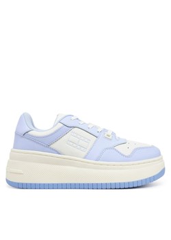 Tommy Jeans Sneakersy Tjw Retro Basket Flatform Ess EN0EN02506 Błękitny ze sklepu MODIVO w kategorii Buty sportowe damskie - zdjęcie 182712169