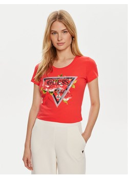 Guess T-Shirt W4YI71 J1314 Czerwony Regular Fit ze sklepu MODIVO w kategorii Bluzki damskie - zdjęcie 182712249