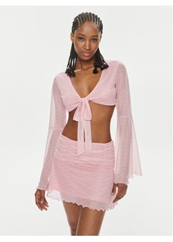 Juicy Couture Bluzka JCWCT23326 Różowy Slim Fit ze sklepu MODIVO w kategorii Bluzki damskie - zdjęcie 182712257