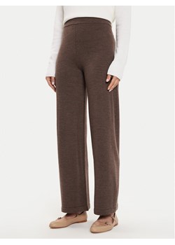 Max Mara Leisure Spodnie materiałowe Epopea 2426336038600 Brązowy Regular Fit ze sklepu MODIVO w kategorii Spodnie damskie - zdjęcie 182712297