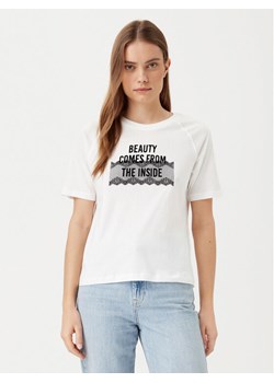 JDY T-Shirt Nina 15342612 Biały Loose Fit ze sklepu MODIVO w kategorii Bluzki damskie - zdjęcie 182712687