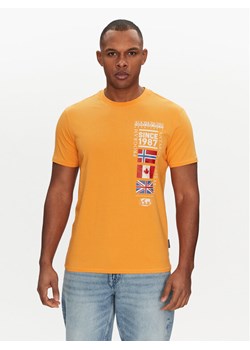 Napapijri T-Shirt S-Turin NP0A4HQG Pomarańczowy Regular Fit ze sklepu MODIVO w kategorii T-shirty męskie - zdjęcie 182712698