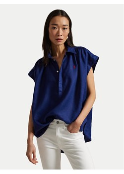 Polo Ralph Lauren Koszula 211935131004 Granatowy Relaxed Fit ze sklepu MODIVO w kategorii Koszule damskie - zdjęcie 182712808