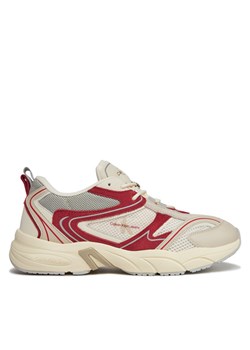Calvin Klein Jeans Sneakersy Retro Tennis Su-Mesh YM0YM00589 Beżowy ze sklepu MODIVO w kategorii Buty sportowe męskie - zdjęcie 182712868