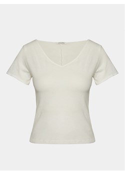 American Vintage T-Shirt Aksun AK02DE24 Biały Regular Fit ze sklepu MODIVO w kategorii Bluzki damskie - zdjęcie 182713005