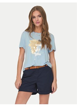 ONLY T-Shirt 15303212 Błękitny Regular Fit ze sklepu MODIVO w kategorii Bluzki damskie - zdjęcie 182713127