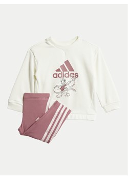 adidas Komplet bluza i legginsy Minnie and Daisy IZ2835 Różowy Regular Fit ze sklepu MODIVO w kategorii Komplety niemowlęce - zdjęcie 182713239