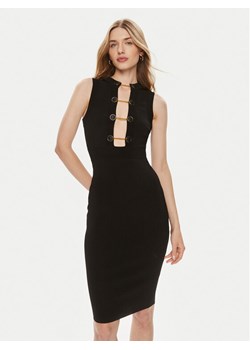 Elisabetta Franchi Sukienka koktajlowa AM-50S-41E3-V500 Czarny Slim Fit ze sklepu MODIVO w kategorii Sukienki - zdjęcie 182713278