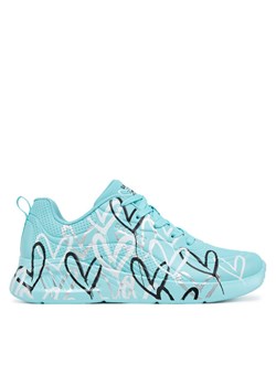 Skechers Sneakersy Uno Lite - Heart of Hearts 177977/TURQ Turkusowy ze sklepu MODIVO w kategorii Buty sportowe damskie - zdjęcie 182713448