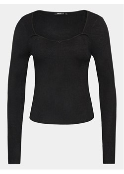 Gina Tricot Bluzka 21217 Czarny Slim Fit ze sklepu MODIVO w kategorii Bluzki damskie - zdjęcie 182713595