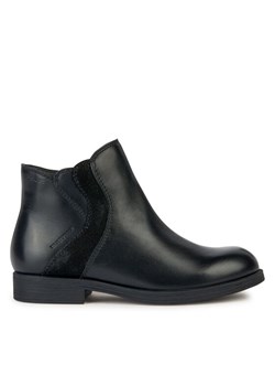 Geox Botki J Agata Girl Wpf J36HZA 04377 C9999 S Czarny ze sklepu MODIVO w kategorii Buty zimowe dziecięce - zdjęcie 182713676