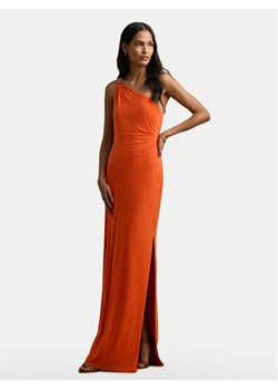 LAUREN RALPH LAUREN Sukienka wieczorowa 253751483033 Pomarańczowy Slim Fit ze sklepu MODIVO w kategorii Sukienki - zdjęcie 182713757