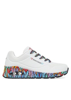 Skechers Sneakersy Skechers Uno - Ravaged Love 177918/WMLT Biały ze sklepu MODIVO w kategorii Buty sportowe damskie - zdjęcie 182713859