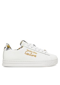 Versace Jeans Couture Sneakersy 78VA3SKL Biały ze sklepu MODIVO w kategorii Buty sportowe damskie - zdjęcie 182713989