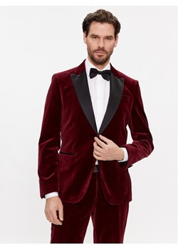 Boss Marynarka H-Hutson-Tux-231 50484709 Czerwony Slim Fit ze sklepu MODIVO w kategorii Marynarki męskie - zdjęcie 182714026