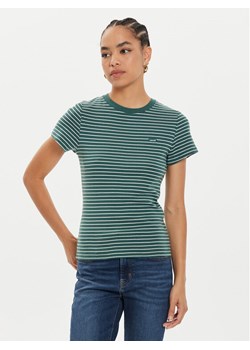 Levi's® T-Shirt Essential Housemark 000KK-0004 Zielony Slim Fit ze sklepu MODIVO w kategorii Bluzki damskie - zdjęcie 182714086