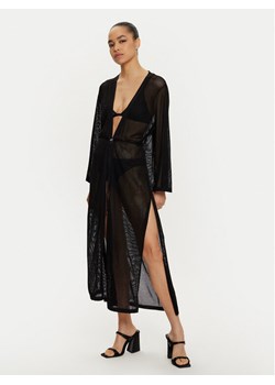 Calvin Klein Swimwear Kimono KW0KW02743 Czarny Relaxed Fit ze sklepu MODIVO w kategorii Odzież plażowa - zdjęcie 182714105