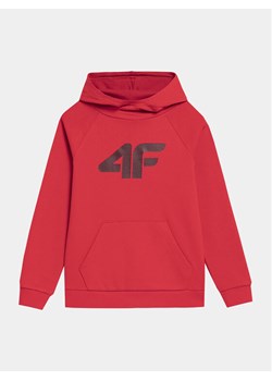 4F Bluza 4FJAW23TSWSM626 Czerwony Regular Fit ze sklepu MODIVO w kategorii Bluzy chłopięce - zdjęcie 182714297