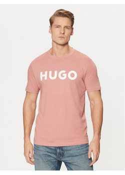 HUGO T-Shirt Dulivio 50467556 Różowy Regular Fit ze sklepu MODIVO w kategorii T-shirty męskie - zdjęcie 182714359