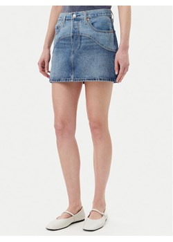 Levi's® Spódnica jeansowa Western 501® 001VJ-0001 Niebieski Regular Fit ze sklepu MODIVO w kategorii Spódnice - zdjęcie 182714398