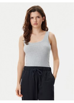 Gap Top 540670-01 Szary Slim Fit ze sklepu MODIVO w kategorii Bluzki damskie - zdjęcie 182714458