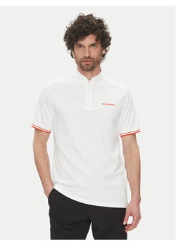 KARL LAGERFELD Polo 745022 552232 Biały Regular Fit ze sklepu MODIVO w kategorii T-shirty męskie - zdjęcie 182714536