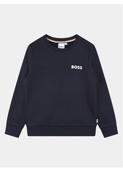 Boss Bluza J25Q12 S Granatowy Regular Fit ze sklepu MODIVO w kategorii Bluzy chłopięce - zdjęcie 182714545