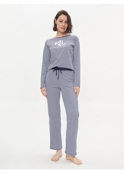Lauren Ralph Lauren Piżama ILN92311 Granatowy Regular Fit ze sklepu MODIVO w kategorii Piżamy damskie - zdjęcie 182714646