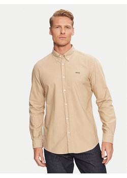 Boss Koszula H-Roan 50521996 Beżowy Slim Fit ze sklepu MODIVO w kategorii Koszule męskie - zdjęcie 182714707