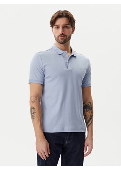 Calvin Klein Polo K10K114135 Błękitny Regular Fit ze sklepu MODIVO w kategorii T-shirty męskie - zdjęcie 182714846