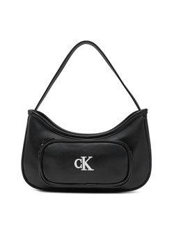 Calvin Klein Jeans Torebka Ck Shoulder Bag IU0IU00696 Czarny ze sklepu MODIVO w kategorii Listonoszki - zdjęcie 182715069