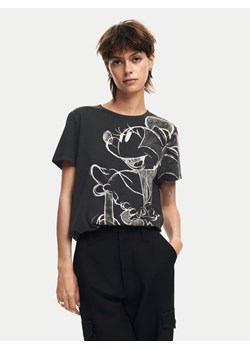 Desigual T-Shirt Mickey Drawing 24WWTKA1 Czarny Regular Fit ze sklepu MODIVO w kategorii Bluzki damskie - zdjęcie 182715099
