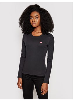 Levi's® Bluzka Long Sleeve Baby Tee 69555-0014 Czarny Slim Fit ze sklepu MODIVO w kategorii Bluzki damskie - zdjęcie 182715298