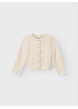 NAME IT Kardigan 13223044 Écru Regular Fit ze sklepu MODIVO w kategorii Swetry dziewczęce - zdjęcie 182715415