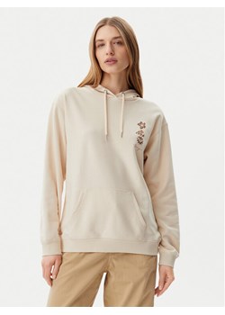 Roxy Bluza ERJFT04952 Beżowy Regular Fit ze sklepu MODIVO w kategorii Bluzy damskie - zdjęcie 182715455