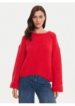 American Vintage Sweter ZOL18AH24 Czerwony Loose Fit ze sklepu MODIVO w kategorii Swetry damskie - zdjęcie 182715487