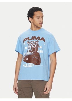 Puma T-Shirt All Bite 630466 Niebieski Regular Fit ze sklepu MODIVO w kategorii T-shirty męskie - zdjęcie 182715558