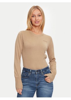 Guess Jeans Kardigan W4BR83 Z3HO2 Brązowy Regular Fit ze sklepu MODIVO w kategorii Swetry damskie - zdjęcie 182715567