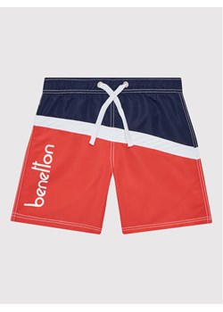 United Colors Of Benetton Szorty kąpielowe 5JD00X005 Czerwony Regular Fit ze sklepu MODIVO w kategorii Kąpielówki chłopięce - zdjęcie 182715636