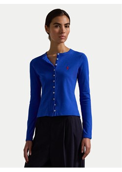 Polo Ralph Lauren Kardigan 211941175007 Niebieski Slim Fit ze sklepu MODIVO w kategorii Swetry damskie - zdjęcie 182715707