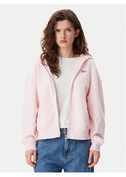 Tommy Jeans Bluza Script Logo DW0DW20303 Różowy Boxy Fit ze sklepu MODIVO w kategorii Bluzy damskie - zdjęcie 182715708
