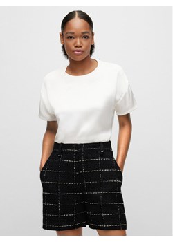 Hugo T-Shirt Smart 50478228 Écru Relaxed Fit - id: 0000303348960 - marki Hugo Boss - 182715758 Hugo T-Shirt Smart 50478228 Écru Relaxed Fit ze sklepu MODIVO w kategorii Bluzki damskie - zdjęcie 182715758